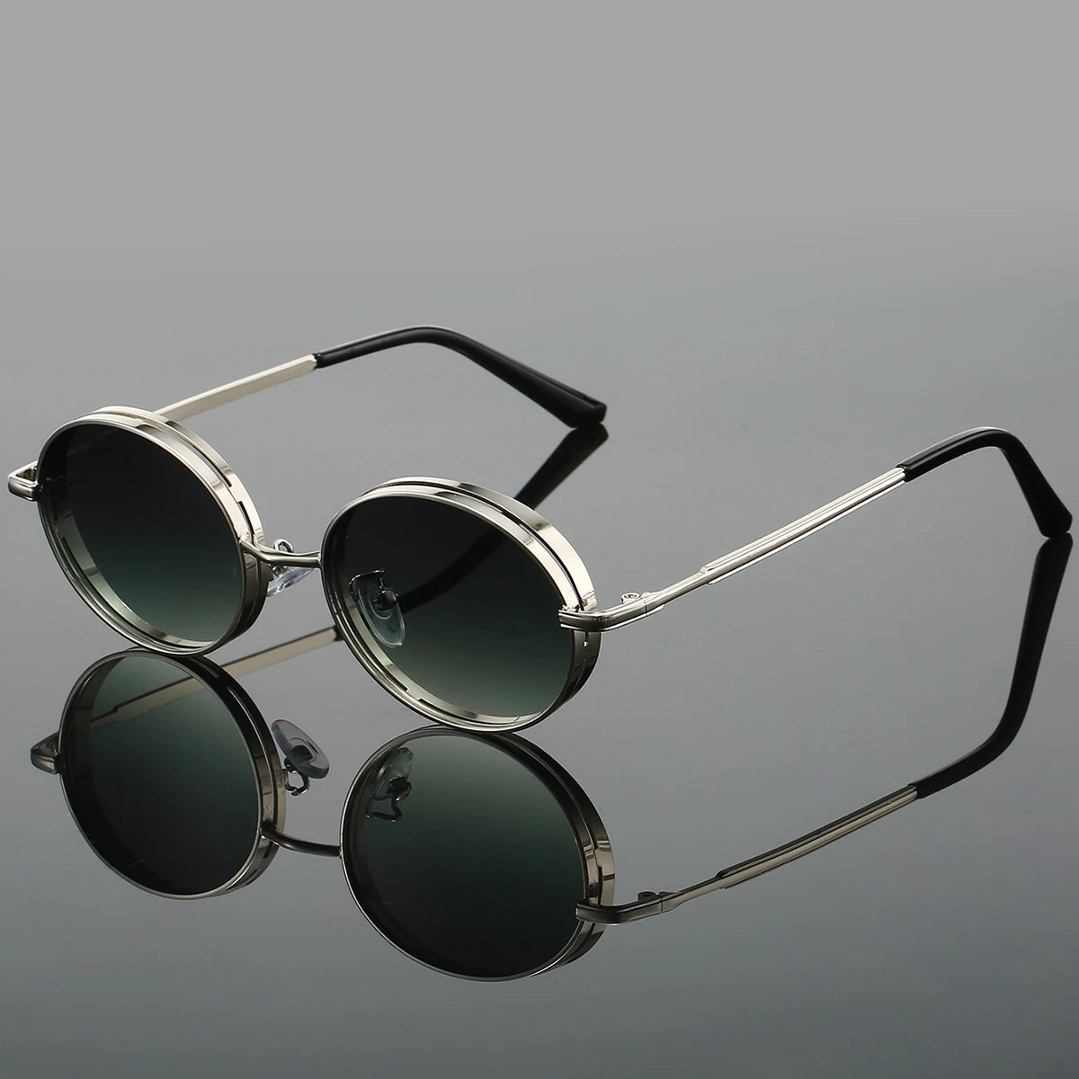 Retro round sunglasses lightweight metal frame vintage-modern style for trendsetters comfortable secure fit