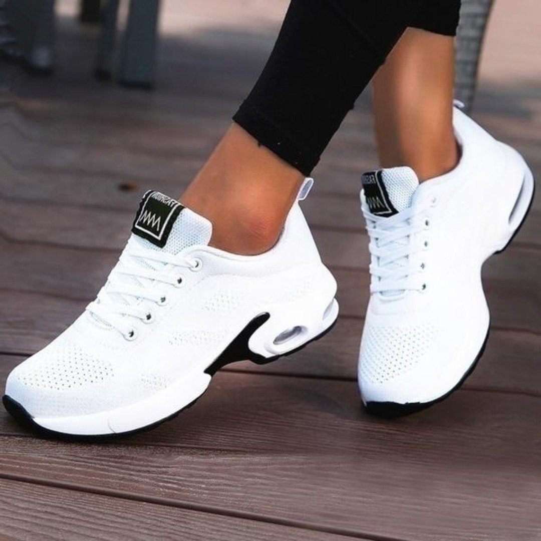Urbann-Vibe Naomi orthopedic sneakers breathable knit upper cushioned support lightweight everyday walking shoes