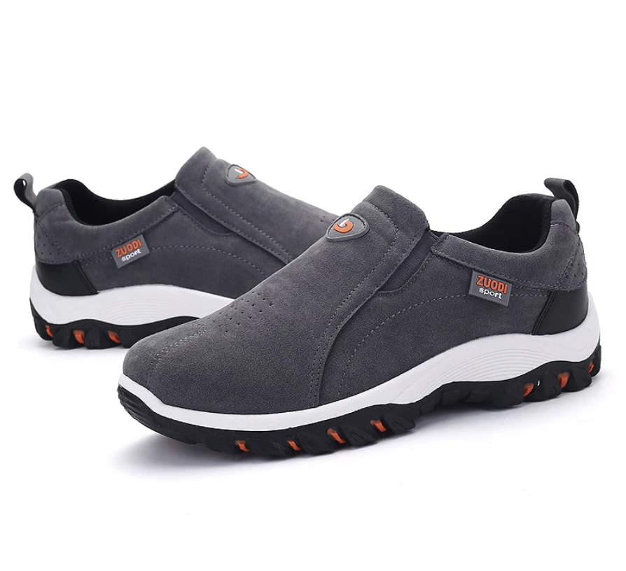 Men's orthopedic hiking shoes with trail-ready traction, all-day arch support, and breathable outdoor design