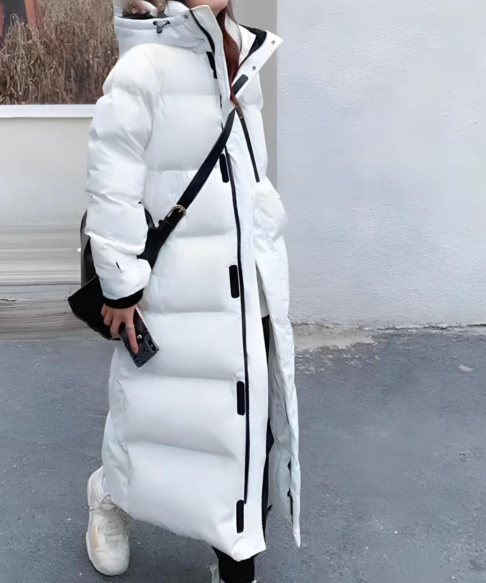 Women's waterproof windproof long winter jacket extreme cold protection stylish insulated coat -20°C