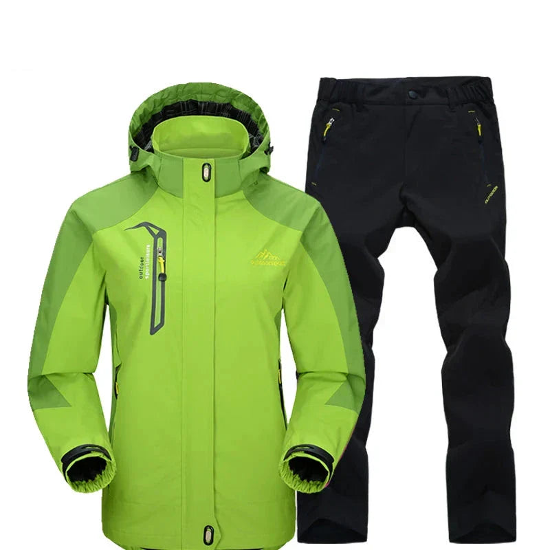 Women's waterproof windproof hiking pants durable trekking gear with 20000mm water column rating