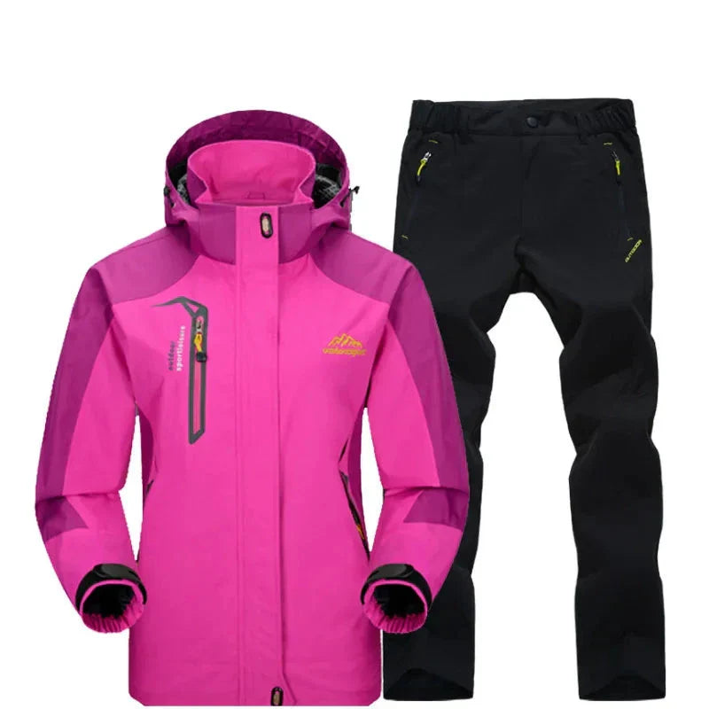 Women's waterproof windproof hiking pants durable trekking gear with 20000mm water column rating