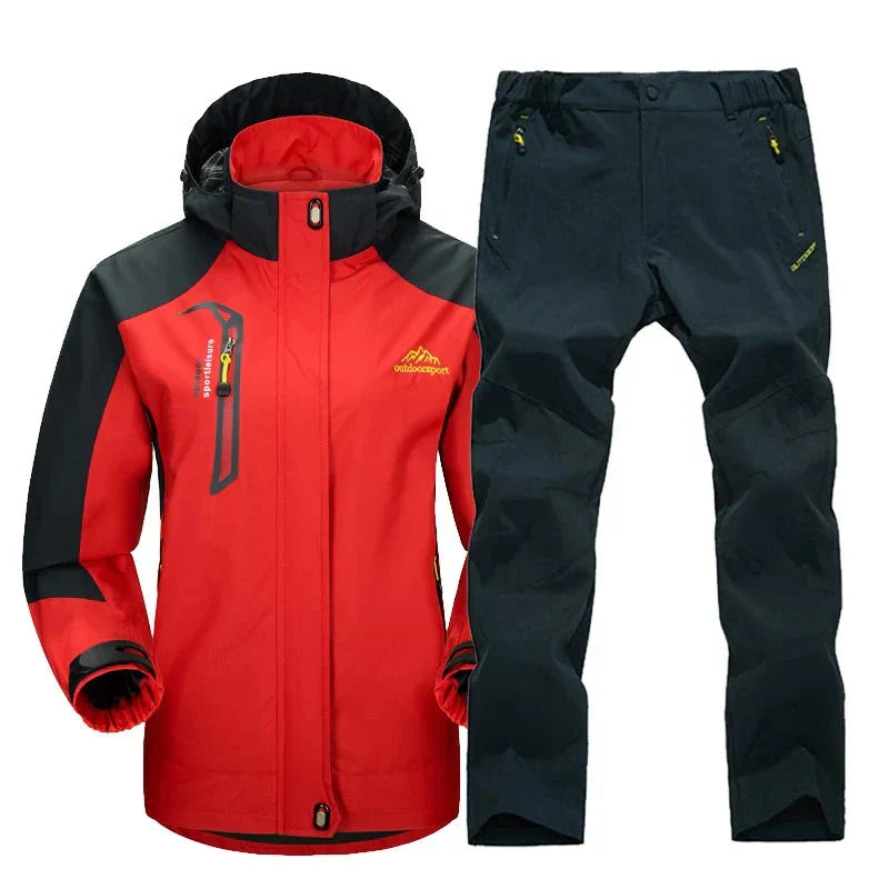 Women's waterproof windproof hiking pants durable trekking gear 20000mm water column all-weather
