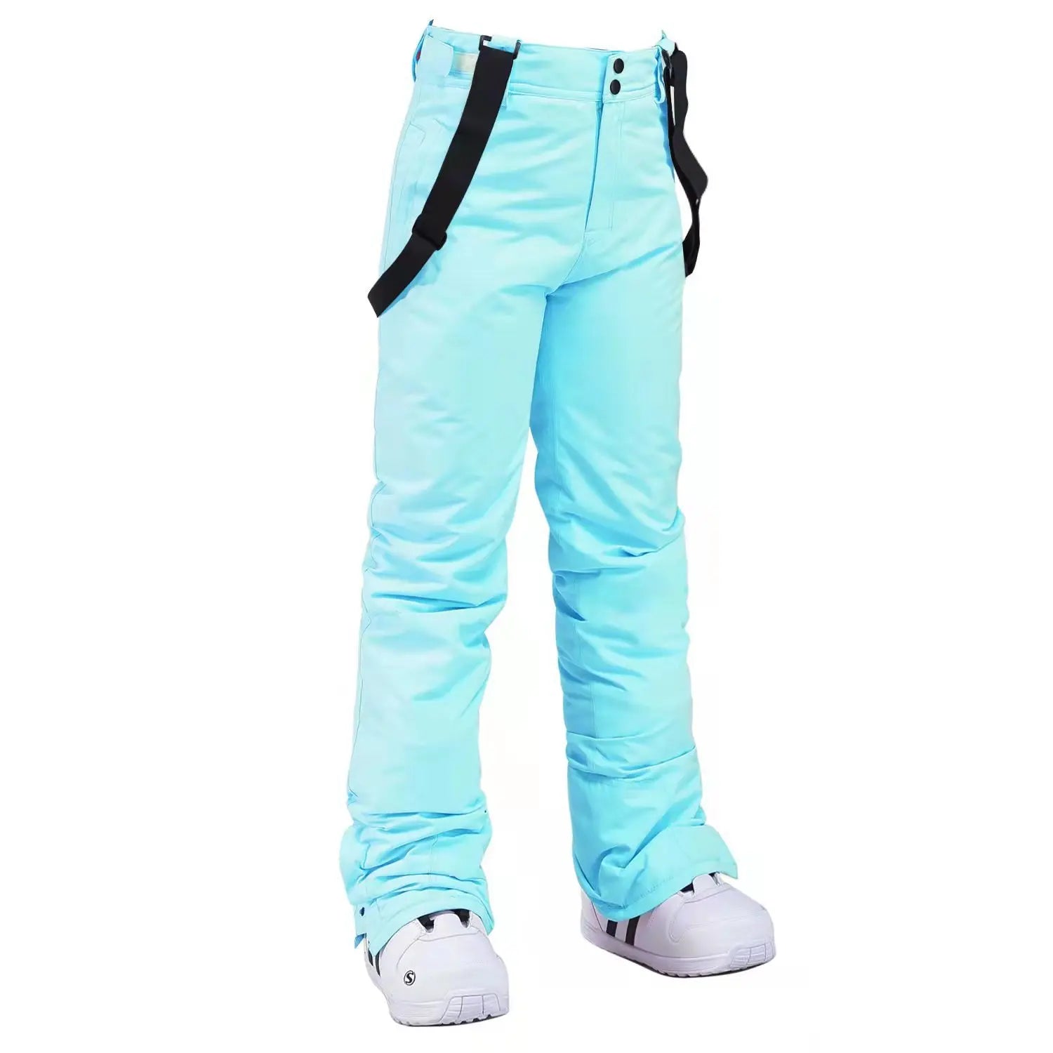Unisex waterproof snowboard pants with breathable comfort fit for all-weather slope protection