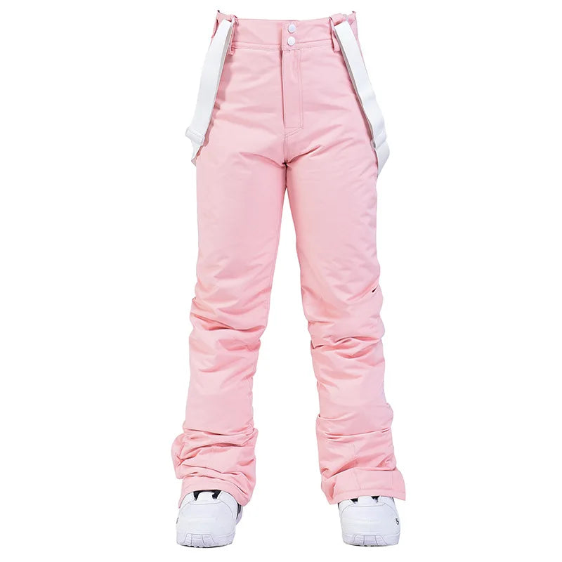 Unisex waterproof snowboard pants breathable weatherproof fit for cold-weather slope protection