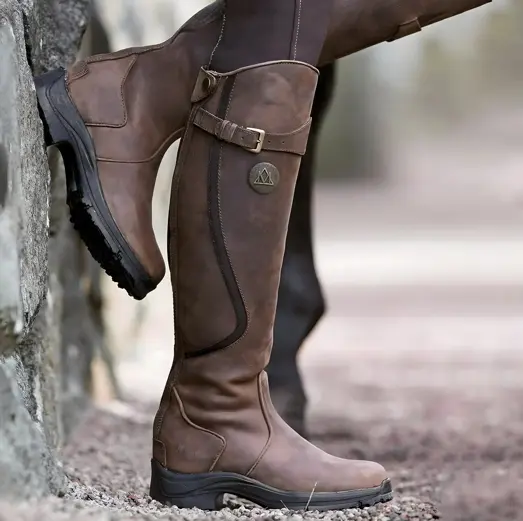 Women's waterproof knee-high boots, lightweight breathable design with all-terrain adventure-ready sole