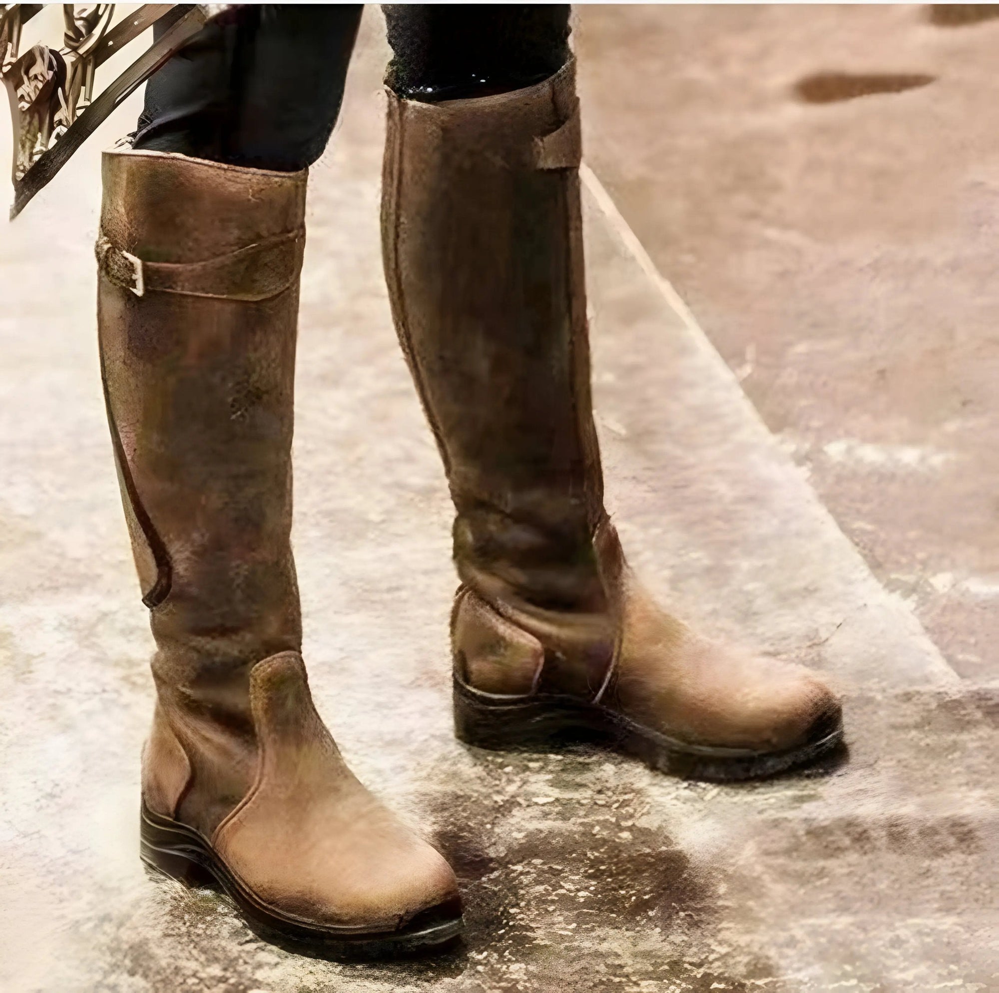 Women's waterproof knee-high boots, lightweight breathable design, all-terrain adventure-ready style