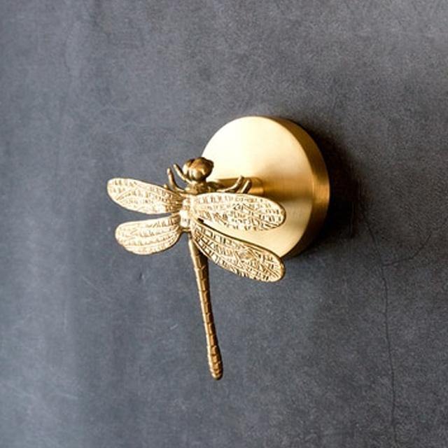 Brass bird-shaped coat hook gold-tone wall organizer sculptural elegant home decor accent