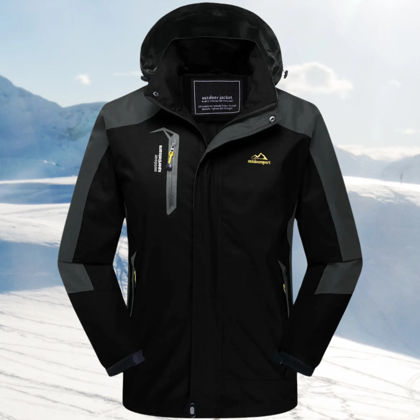 Women's wind water resistant outdoor jacket flattering silhouette durable polyester-nylon all-weather protection