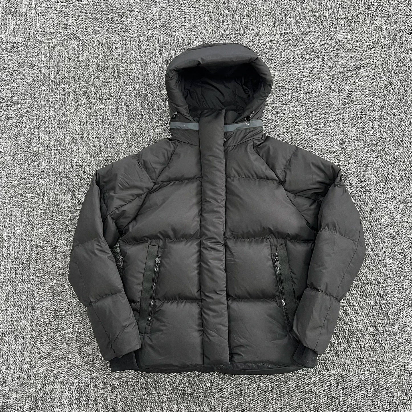 Men's warm down jacket detachable hood plush interior cozy winter coat ultra warm cold weather