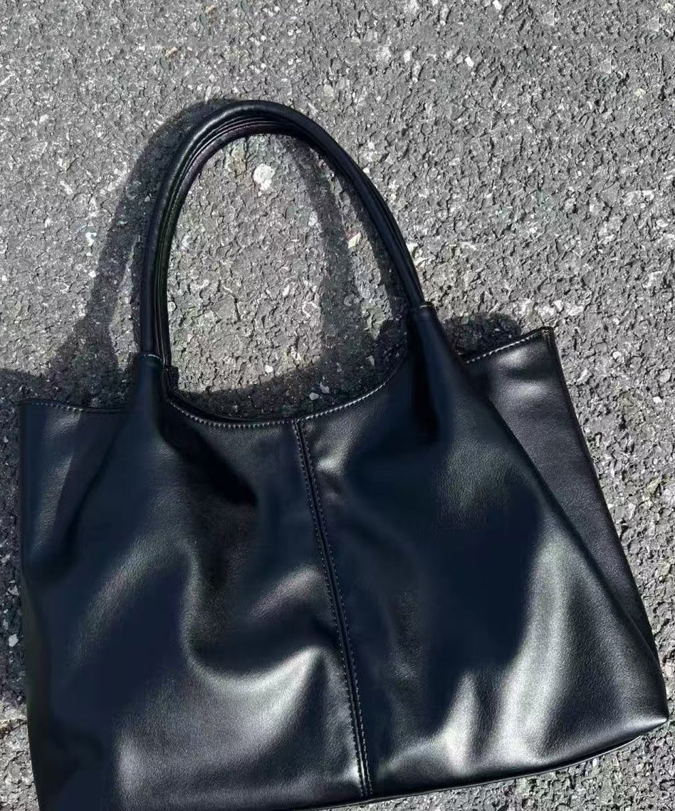 Sac à main polyvalent en similicuir noir pour femme - Urbann-Vibe