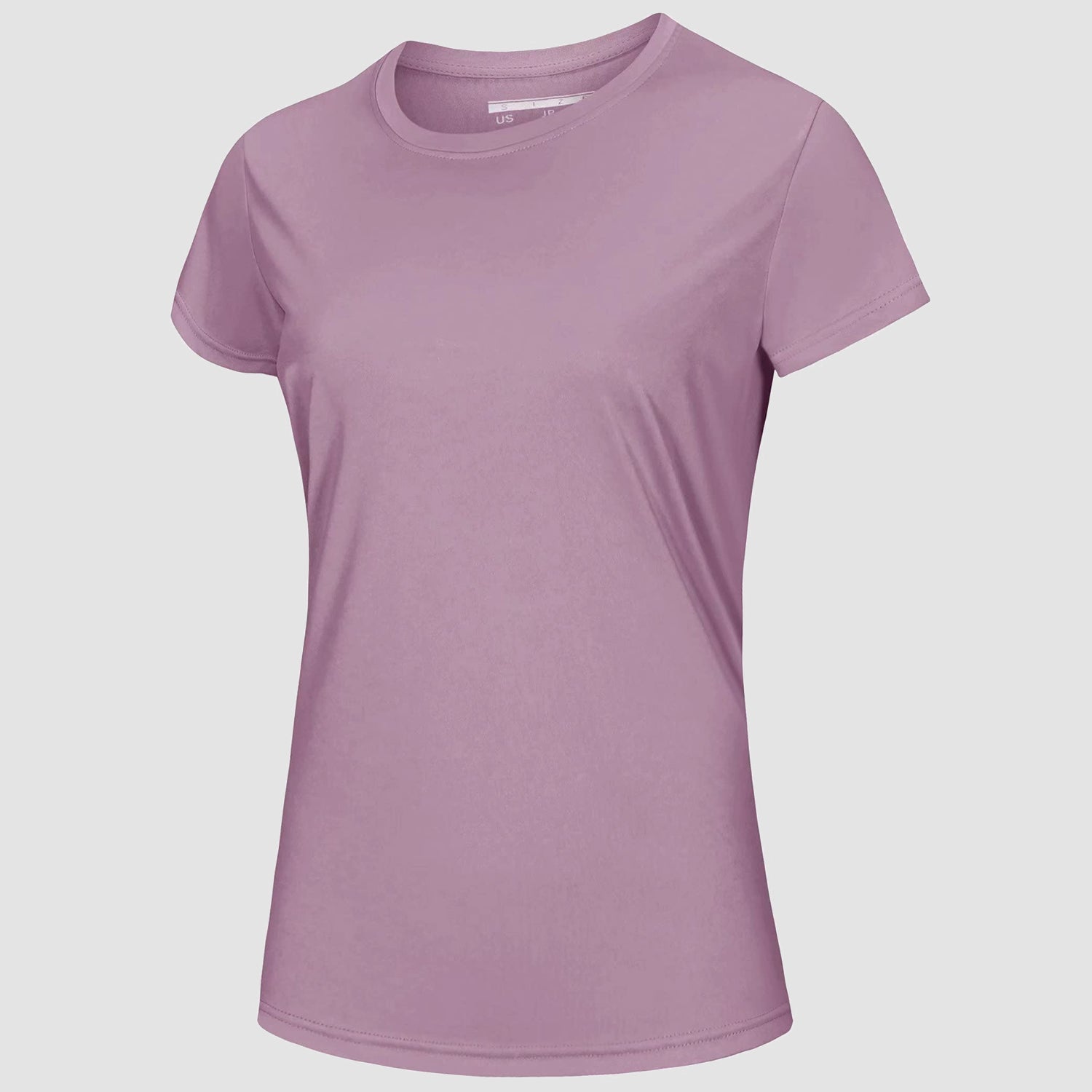 Women's white quick-dry UPF 50+ T-shirt lightweight breathable polyester for beach and workout