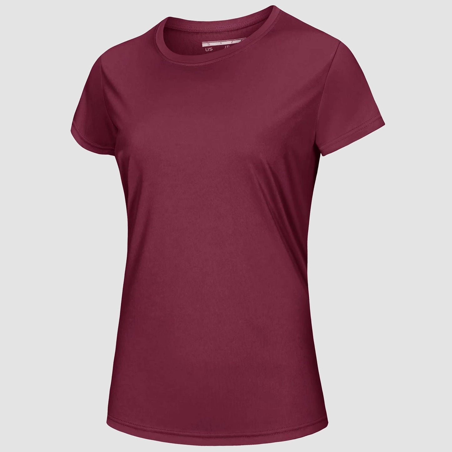 Women's white quick-dry UPF 50+ T-shirt lightweight breathable polyester for beach and workout