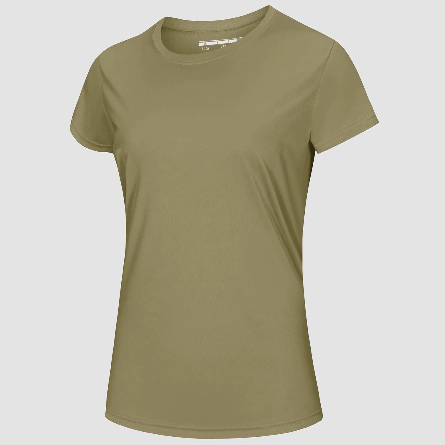 Women's white quick-dry UPF 50+ athletic T-shirt lightweight breathable sun protection beach workout