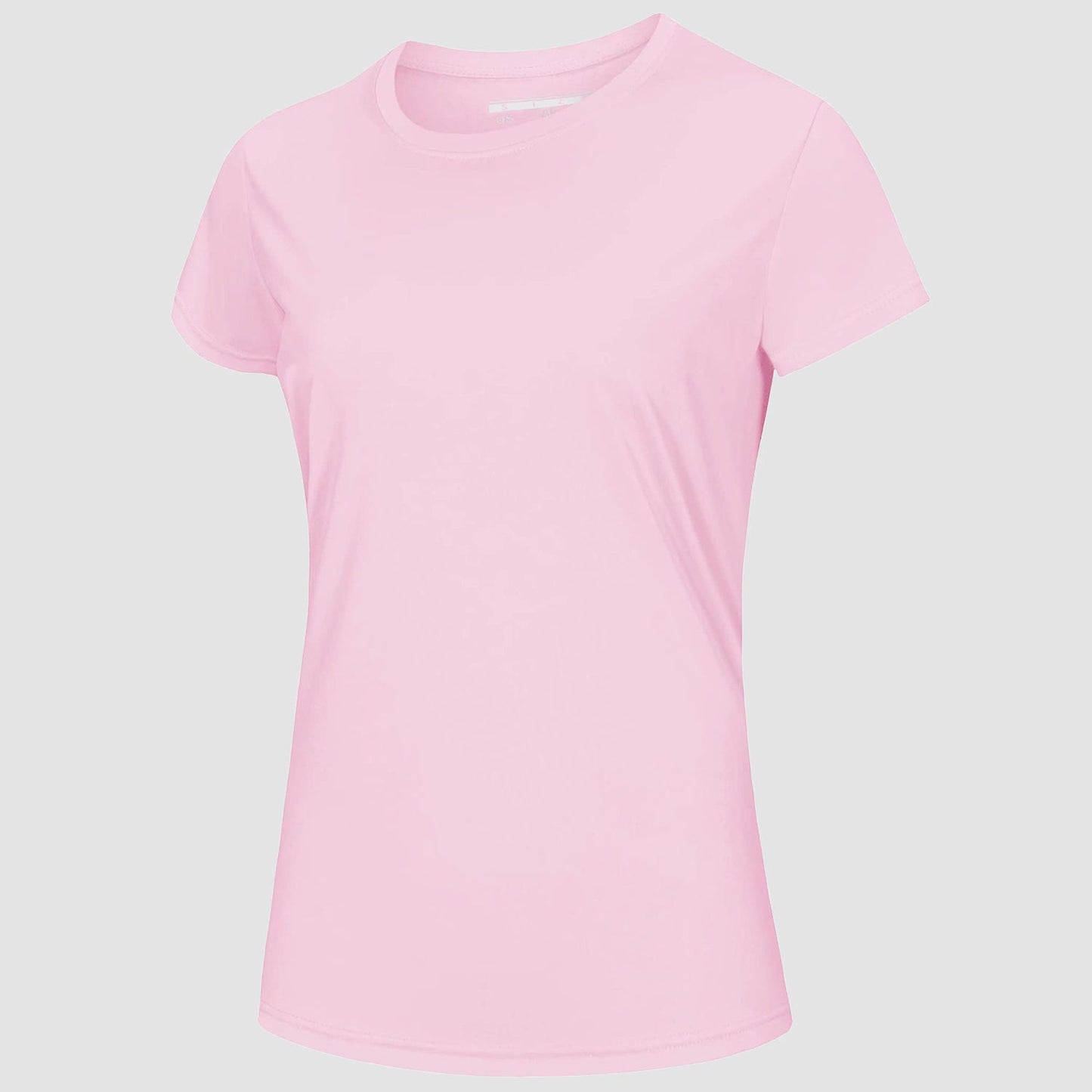 Women's white quick-dry UPF 50+ T-shirt lightweight breathable polyester for beach workout