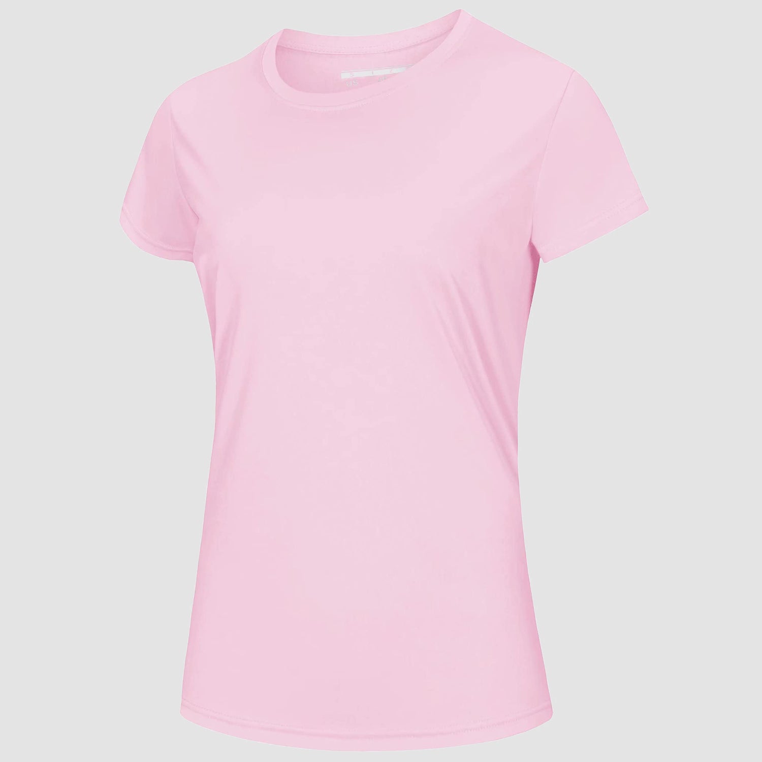 Women's white quick-dry UPF 50+ T-shirt lightweight breathable polyester for beach workout