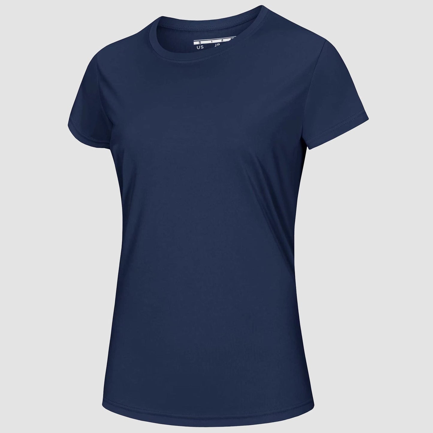Women's white quick-dry UPF 50+ athletic T-shirt lightweight breathable sun protection beach workout