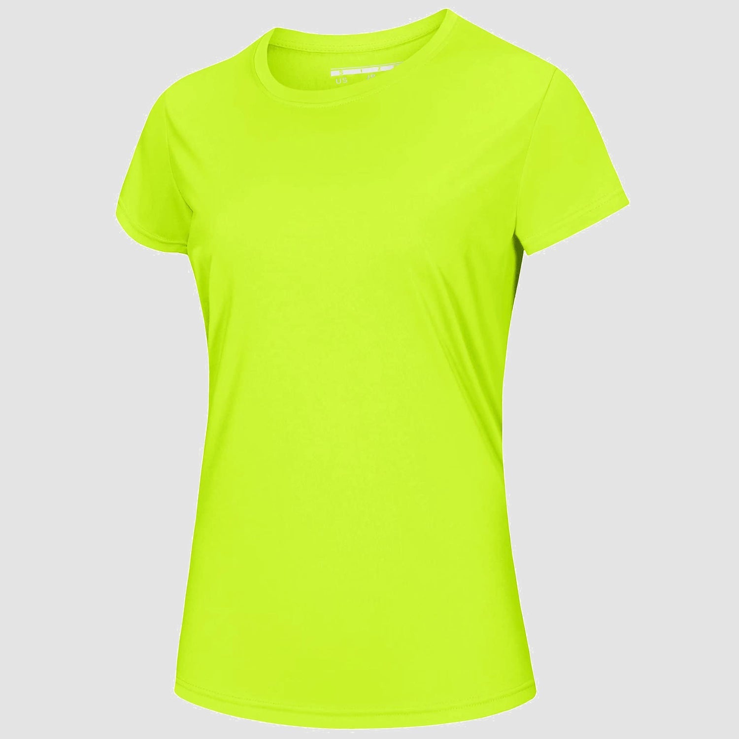 Women's light blue quick-dry UPF 50+ T-shirt with breathable polyester fabric for beach and workout