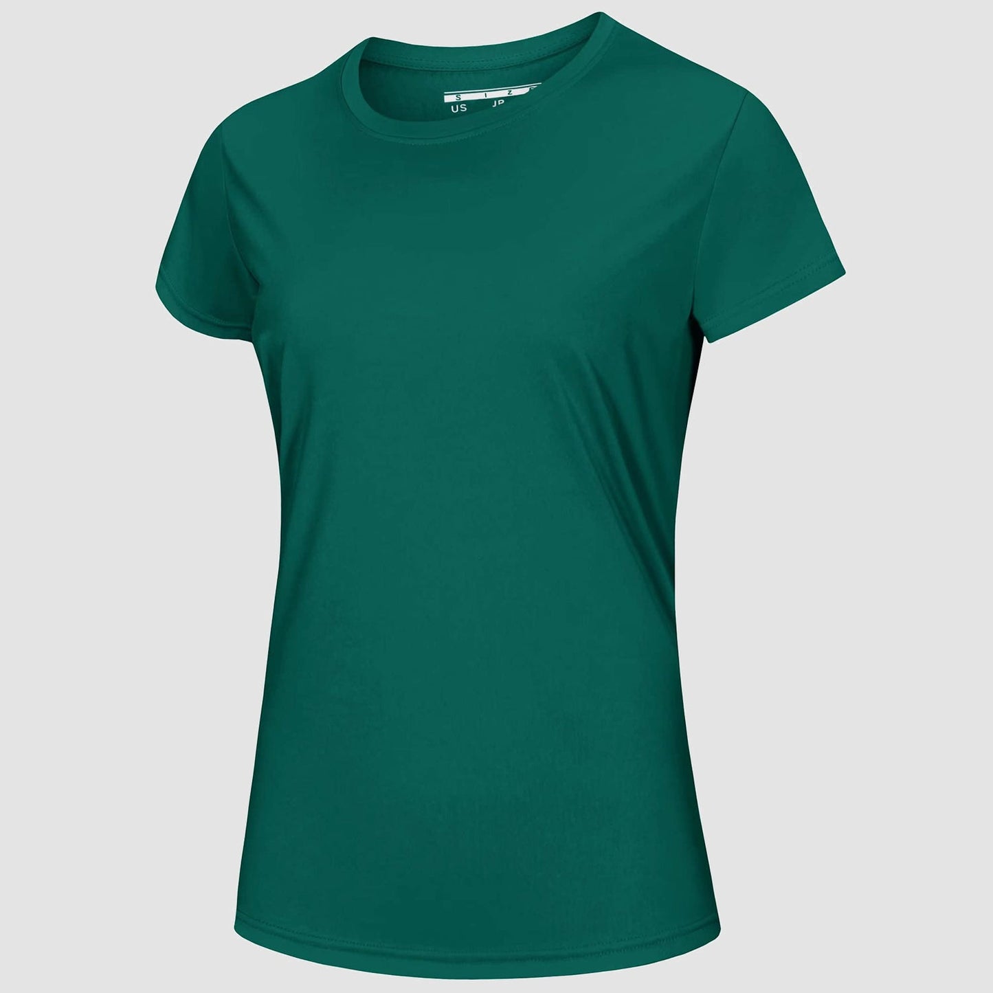Women's white quick-dry UPF 50+ T-shirt lightweight breathable sun protection beach workout tee