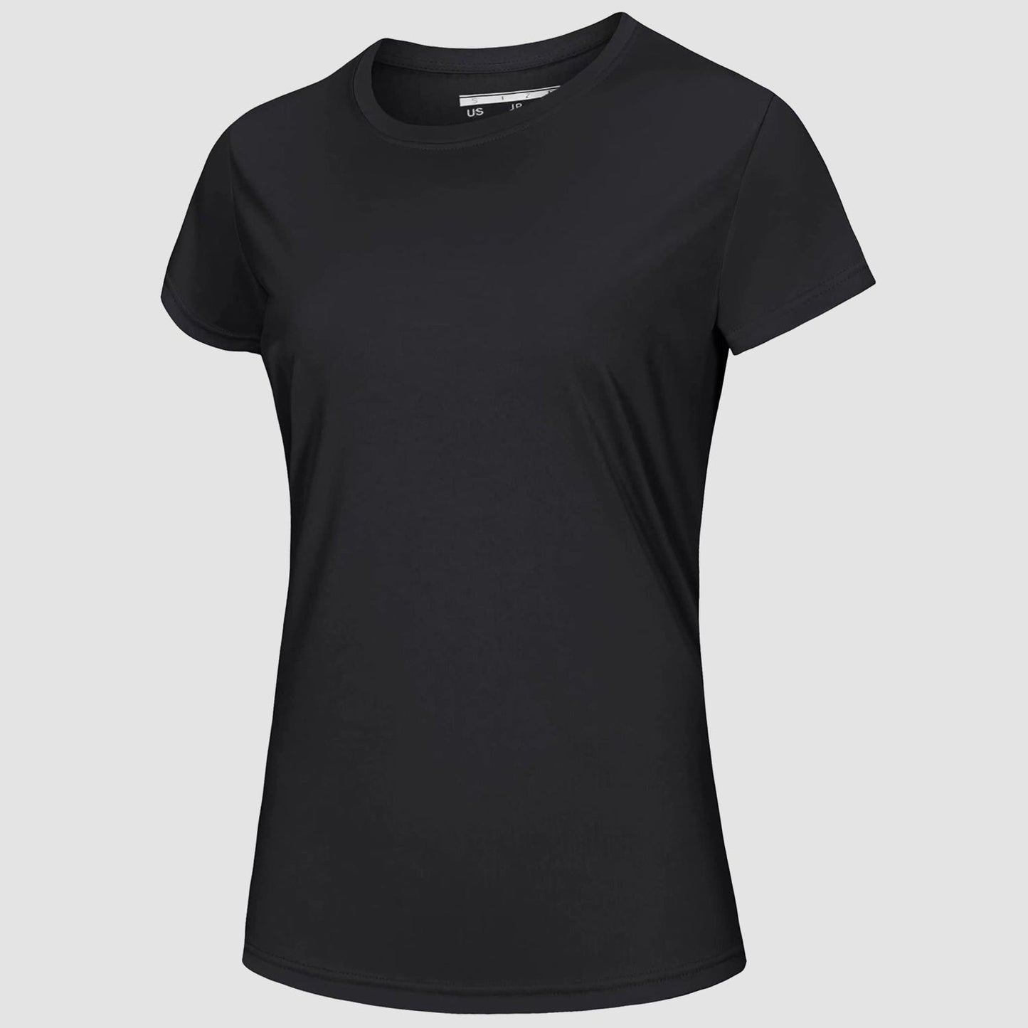 Women's white quick-dry UPF 50+ T-shirt lightweight breathable polyester for beach workout