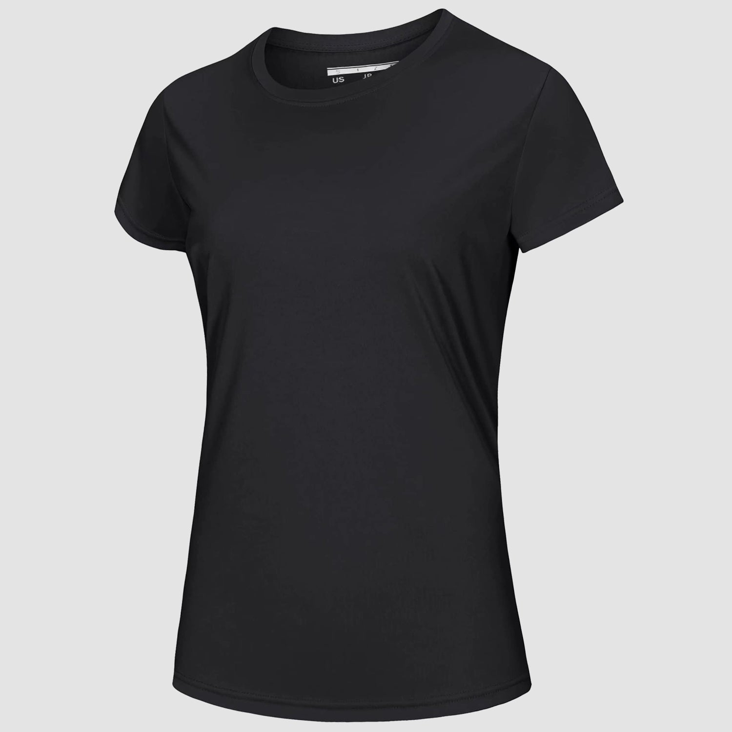 Women's white quick-dry UPF 50+ T-shirt lightweight breathable polyester for beach workout