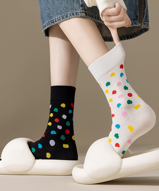 Chaussettes mi-mollet respirantes en jacquard pour femme, collection automne - Urbann-Vibe