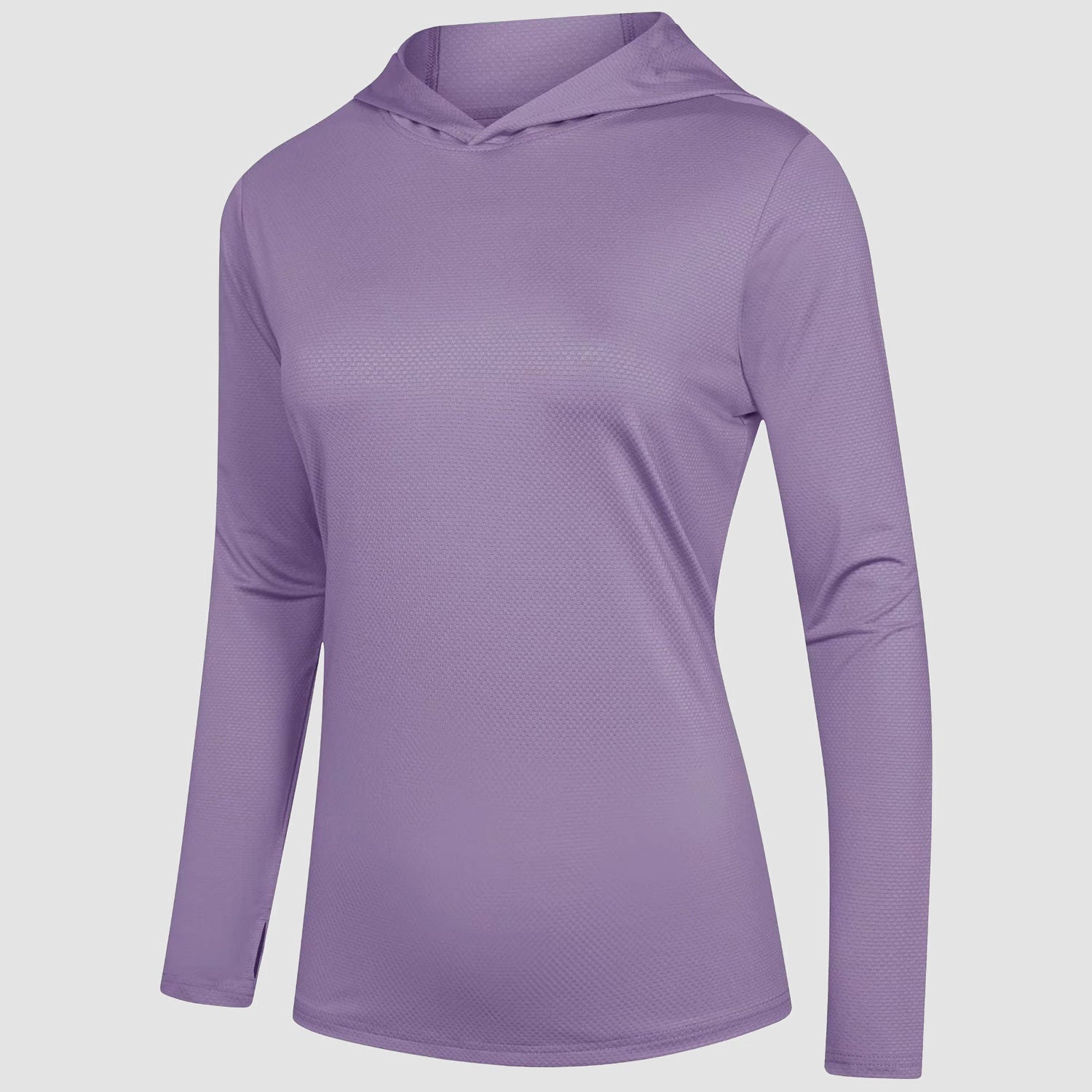 Women's mint UPF 50+ hoodie shirt, long sleeve quick-dry sun protection activewear