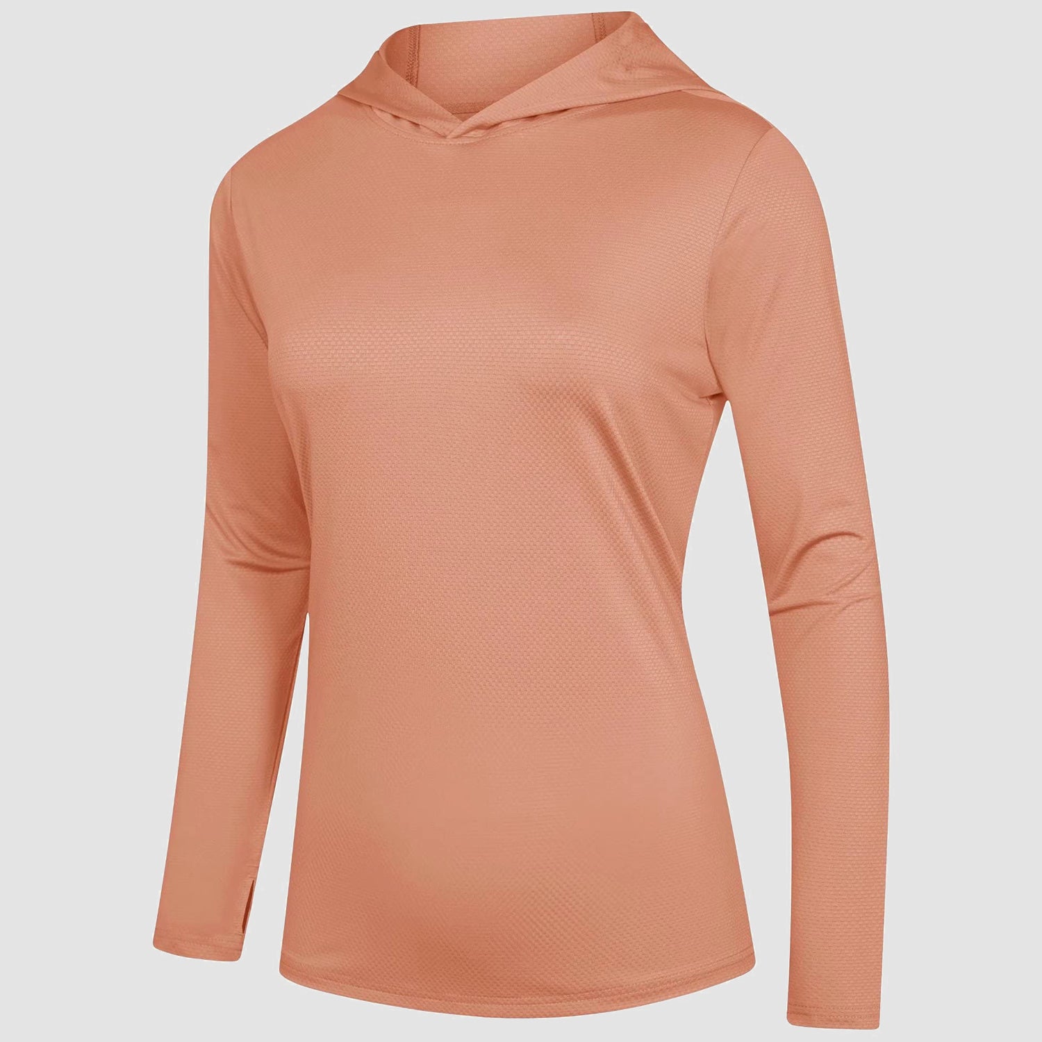 Women's mint UPF 50+ hoodie shirt long sleeve quick-dry sun protection outdoor active wear