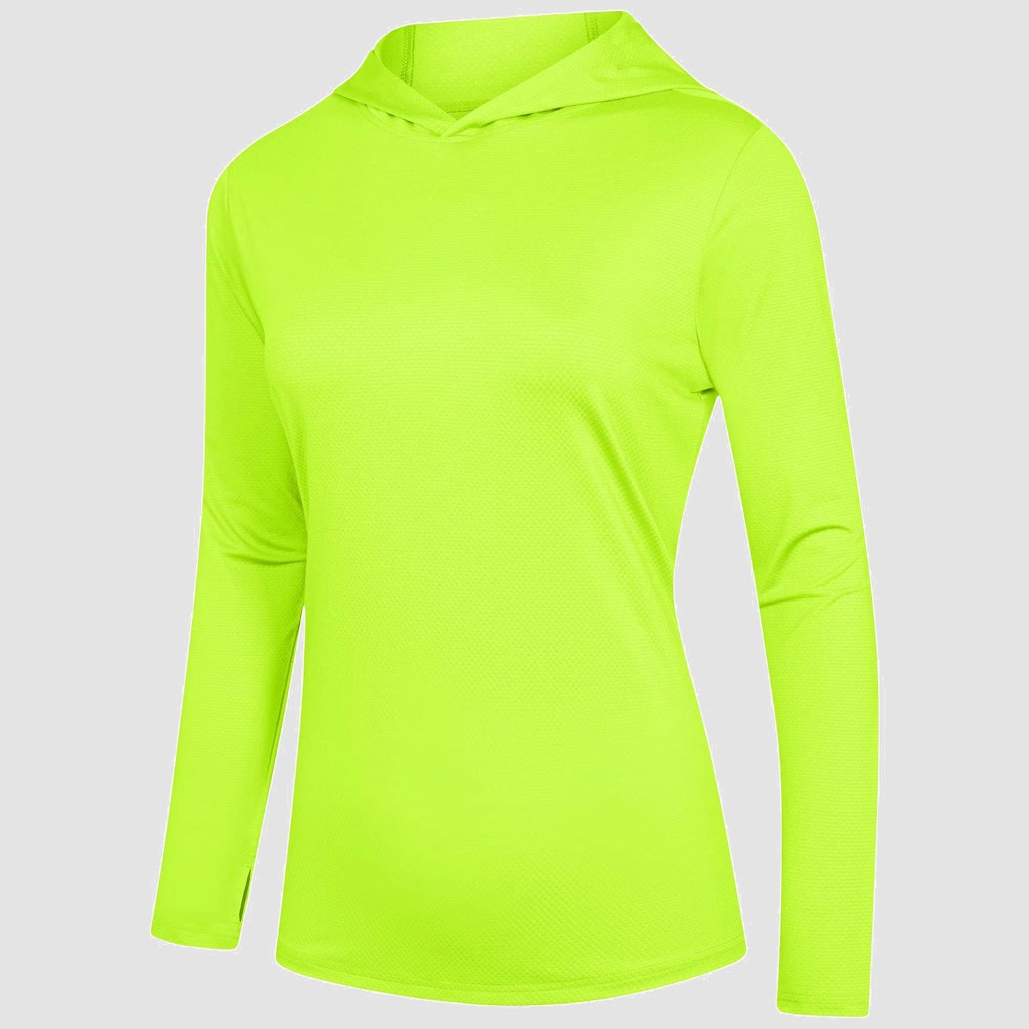 Women's mint UPF 50+ hoodie shirt, long sleeve quick-dry sun protection outdoor active top