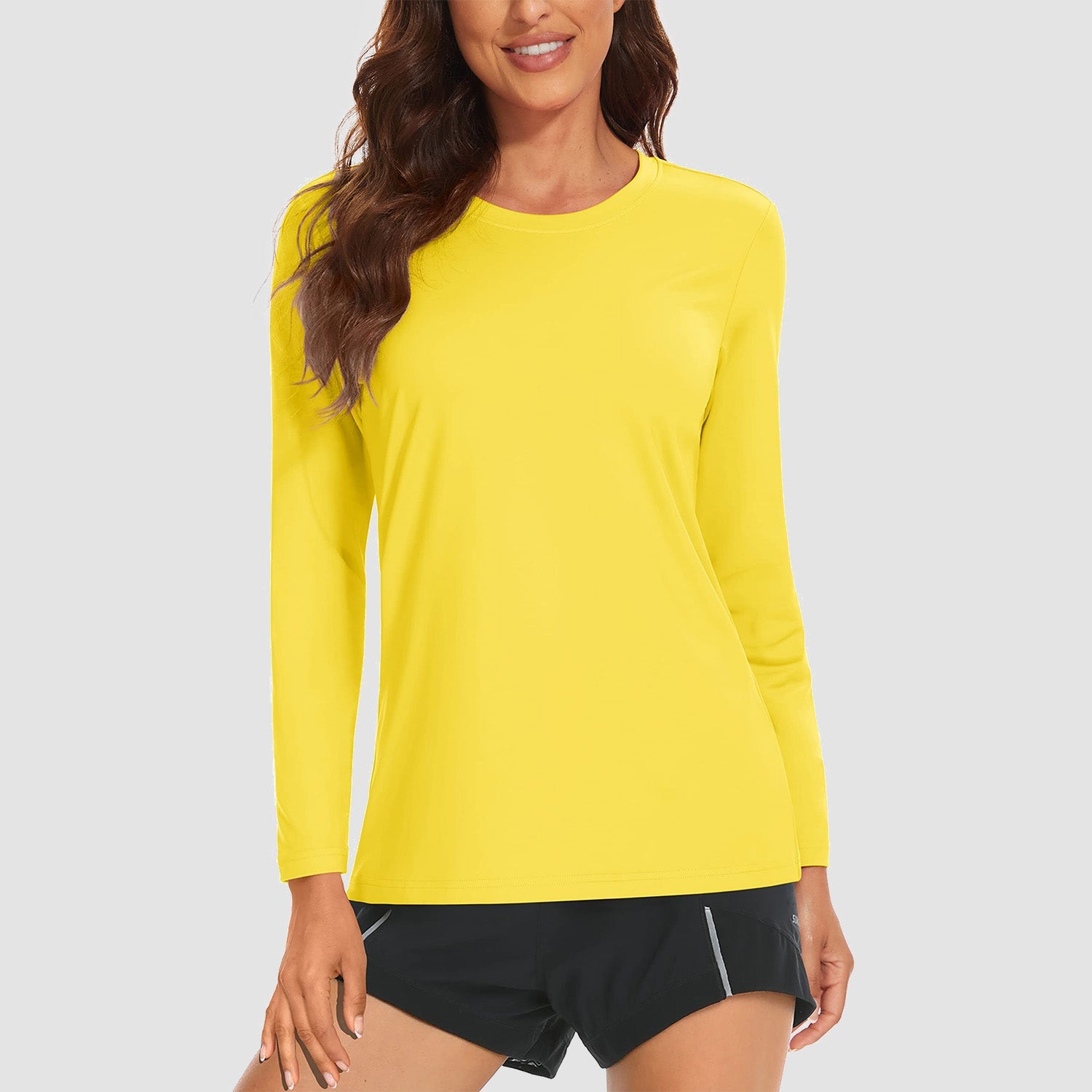 Women's UPF 80+ long sleeve sun protection shirt, quick-dry breathable performance fit for outdoor activities