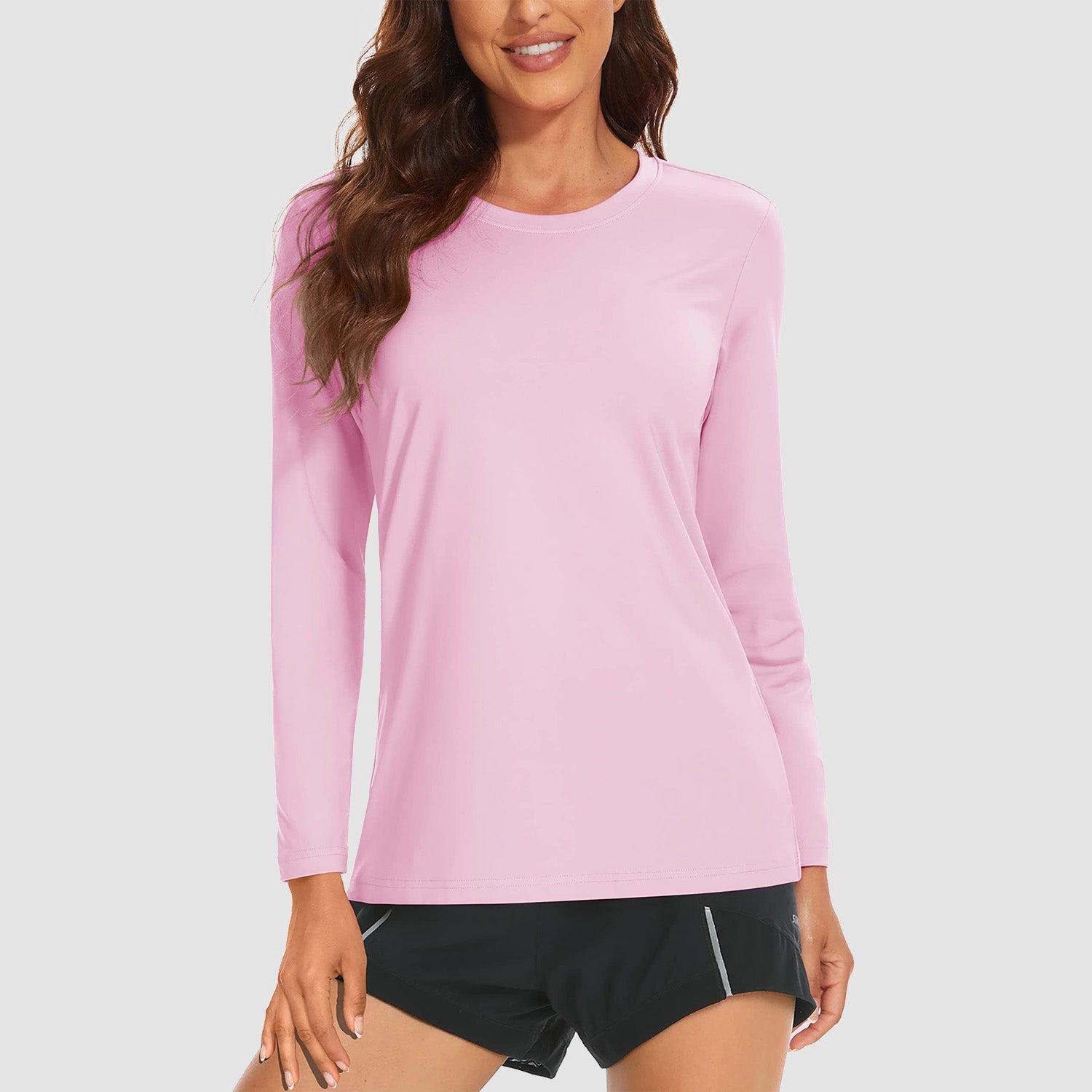 Women's UPF 80+ long sleeve sun protection shirt, quick-dry breathable performance fit for outdoor activities