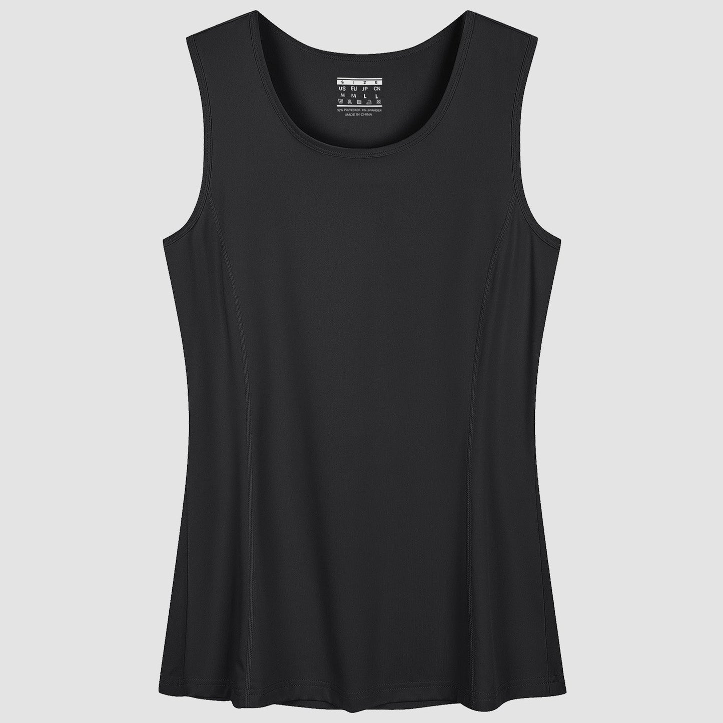 Women's UPF 80+ white tank top quick-dry lightweight sun protection athletic fit