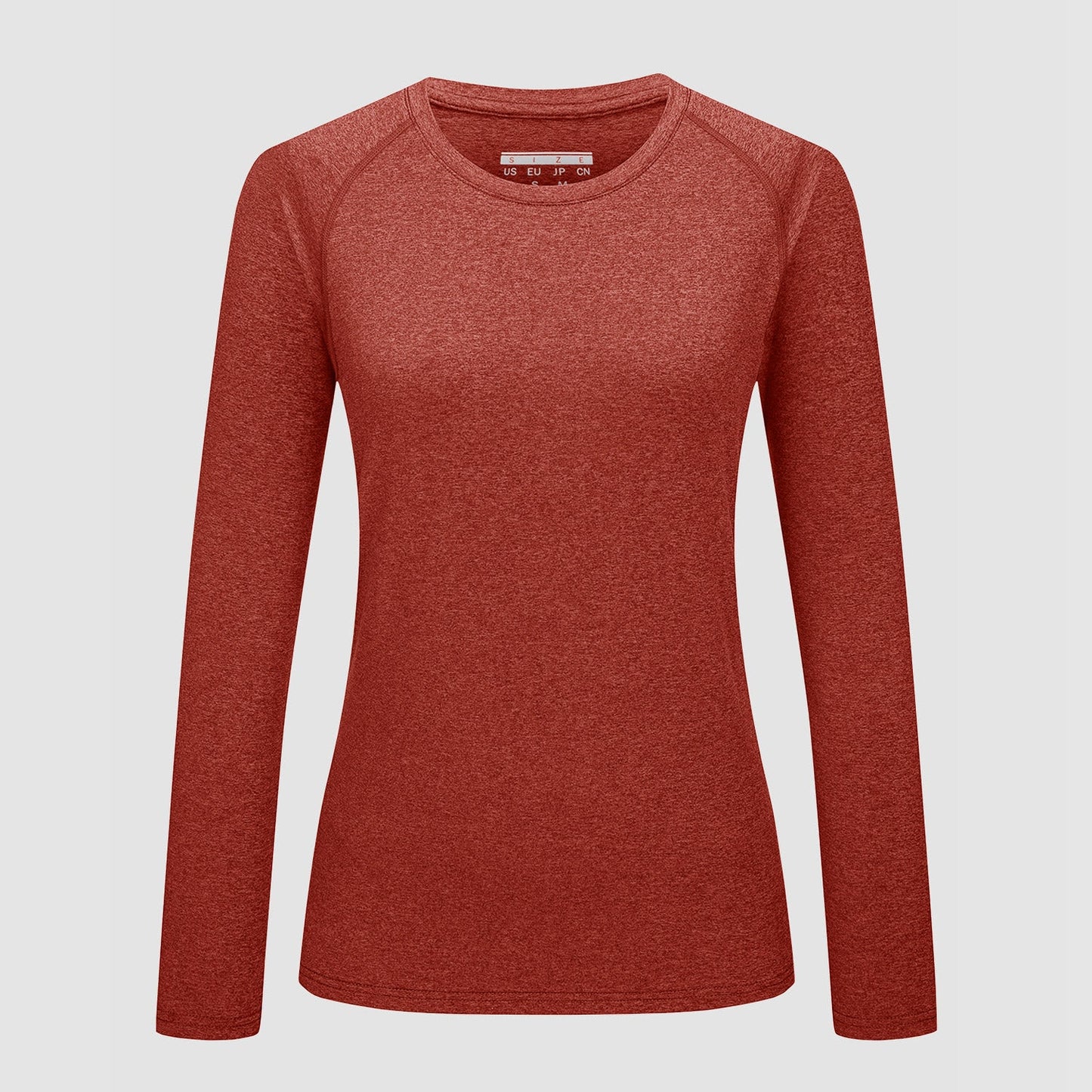 Women's UPF 50+ long sleeve raglan crew neck shirt, lightweight quick-dry sun protection fabric