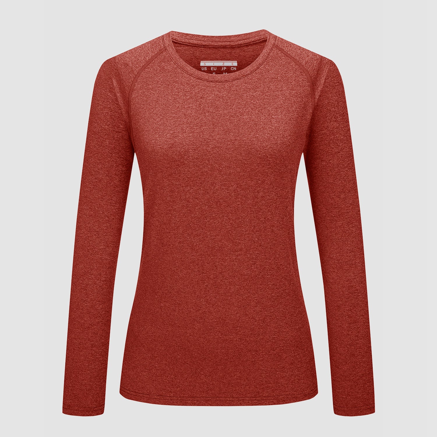 Women's UPF 50+ long sleeve raglan crew neck shirt, lightweight quick-dry sun protection fabric