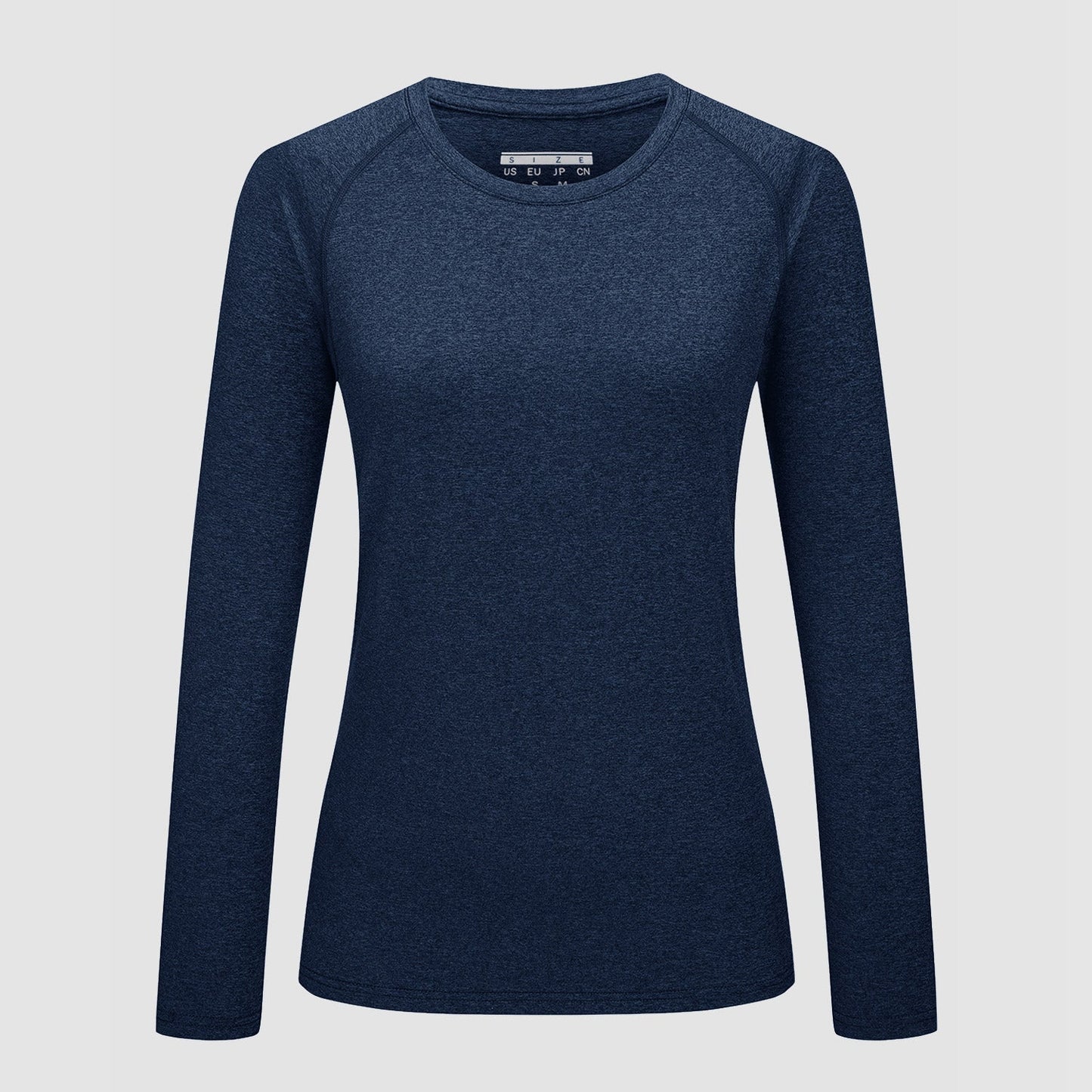 Women's UPF 50+ raglan crew neck long sleeve shirt, lightweight quick-dry sun protection top for outdoor activity