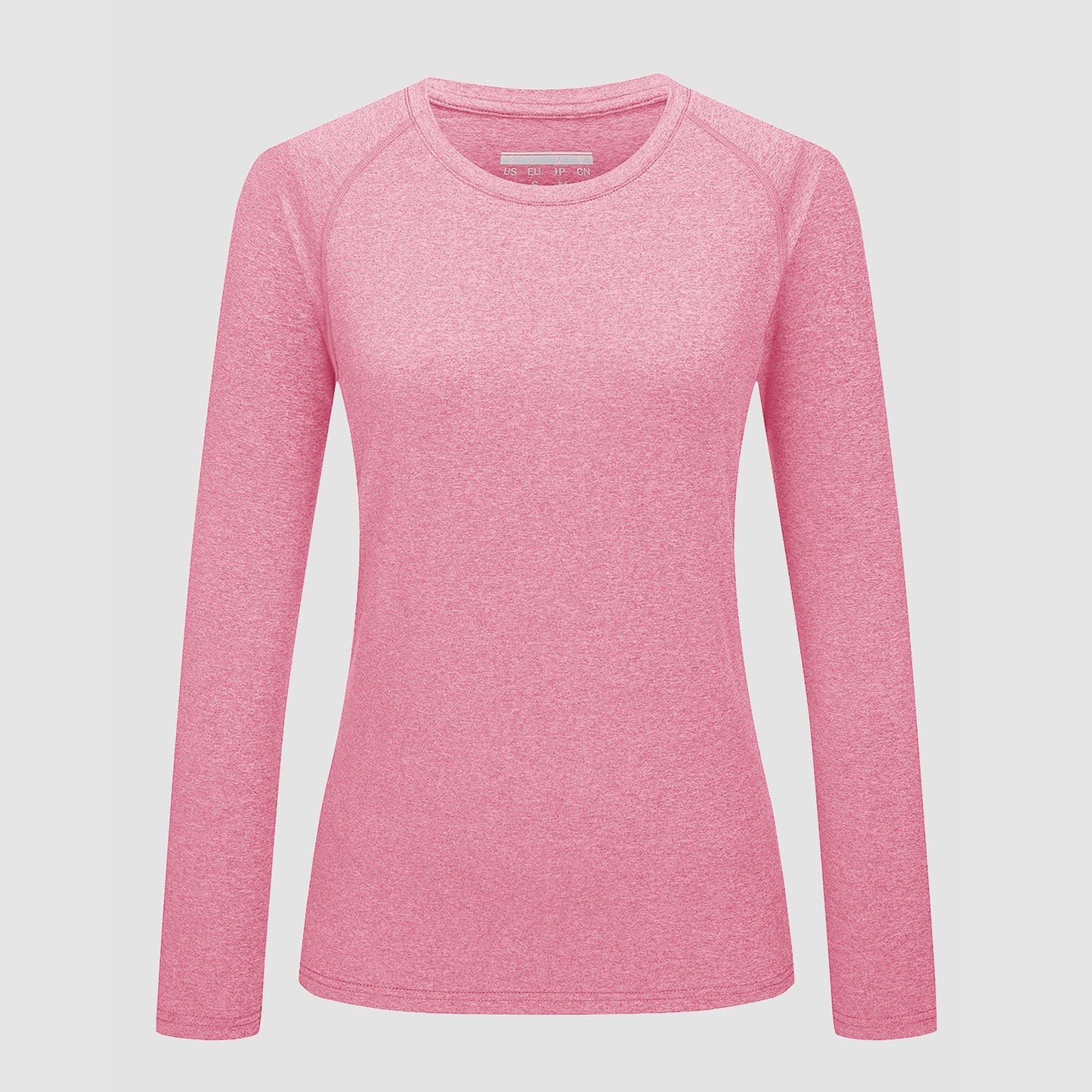 Women's UPF 50+ long sleeve raglan crew neck shirt, lightweight quick-dry sun protection top for outdoor activities