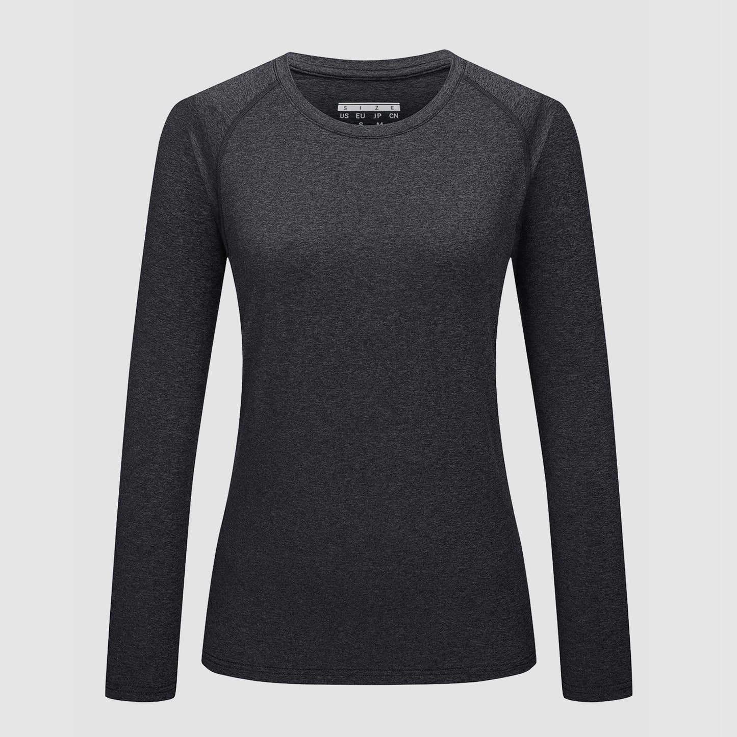 Women's UPF 50+ raglan crew neck long sleeve shirt, lightweight quick-dry sun protection top for outdoor