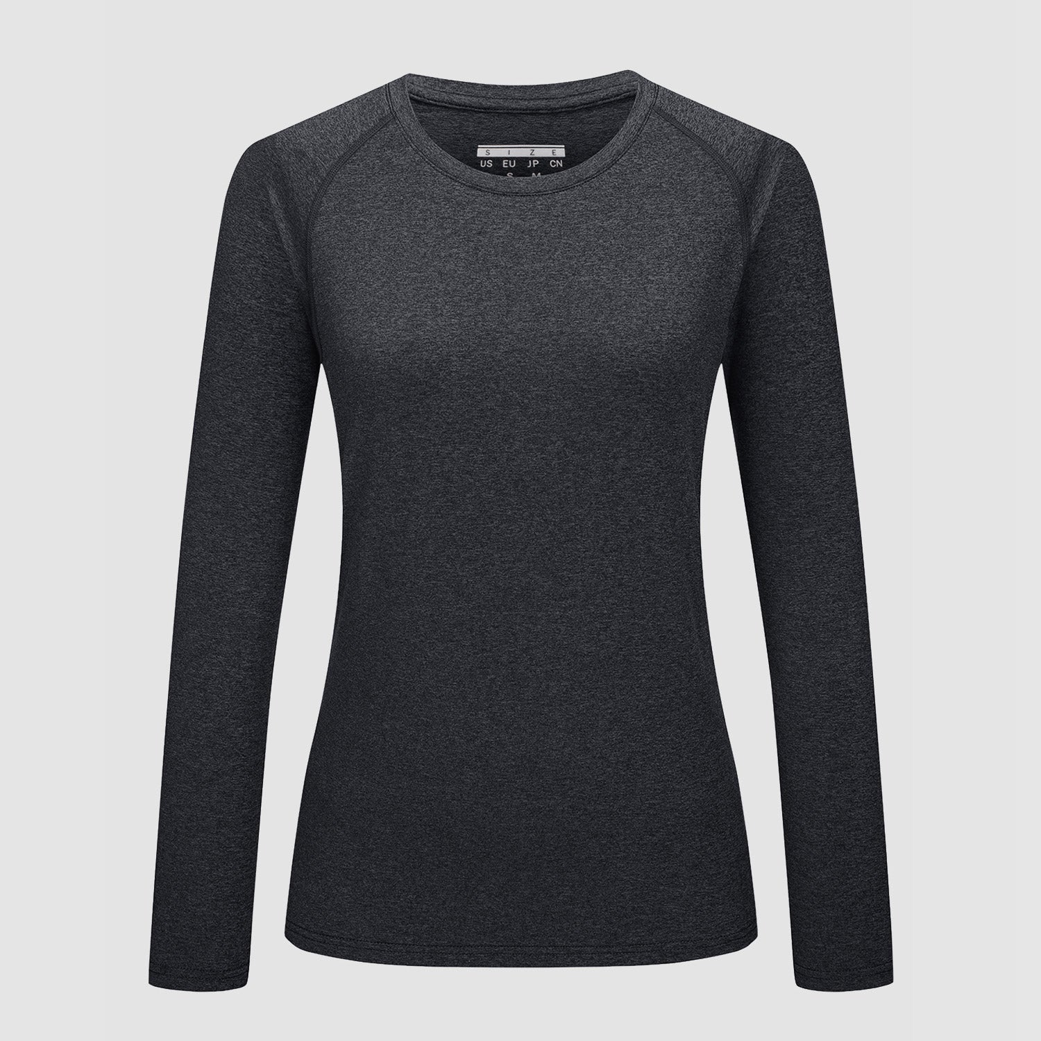 Women's UPF 50+ raglan crew neck long sleeve shirt, lightweight quick-dry sun protection top for outdoor
