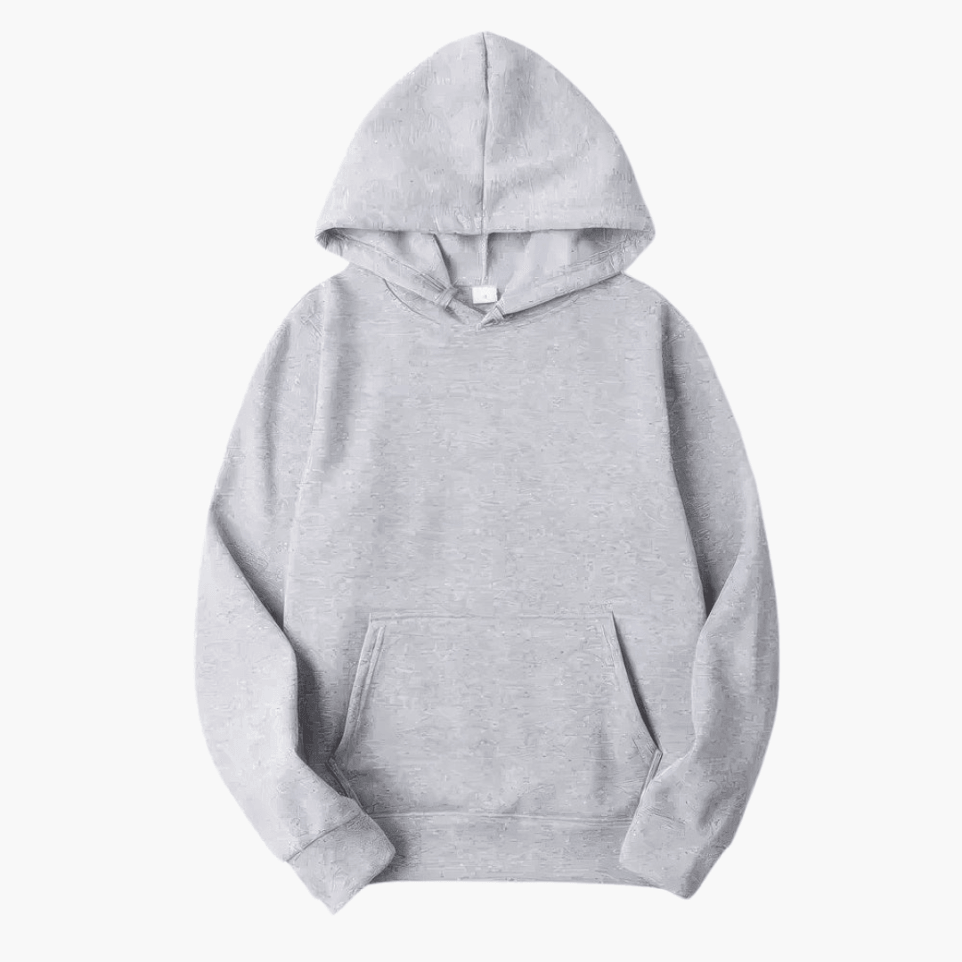 Hunter men's solid long sleeve hoodie cozy fit with spacious hood for casual everyday comfort