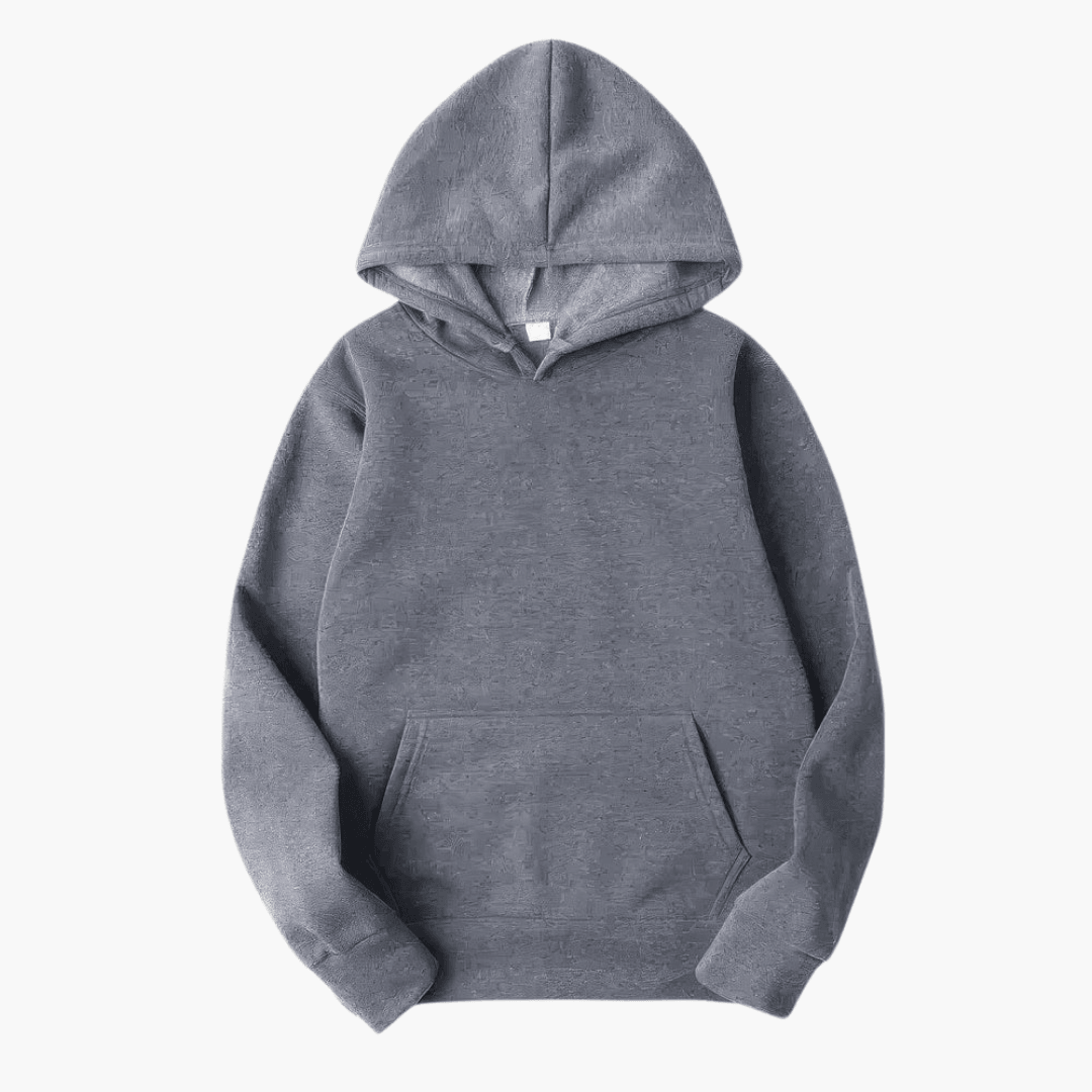 Hunter men's solid color long sleeve hoodie cozy fit with spacious hood for casual everyday comfort