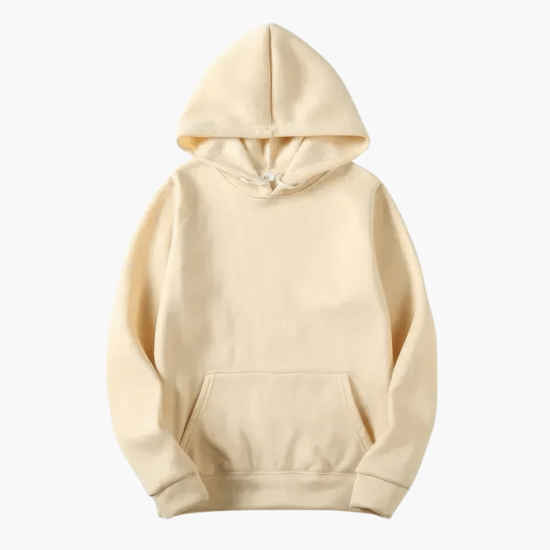 Hunter men's solid long sleeve hoodie cozy fit with spacious hood for casual everyday comfort