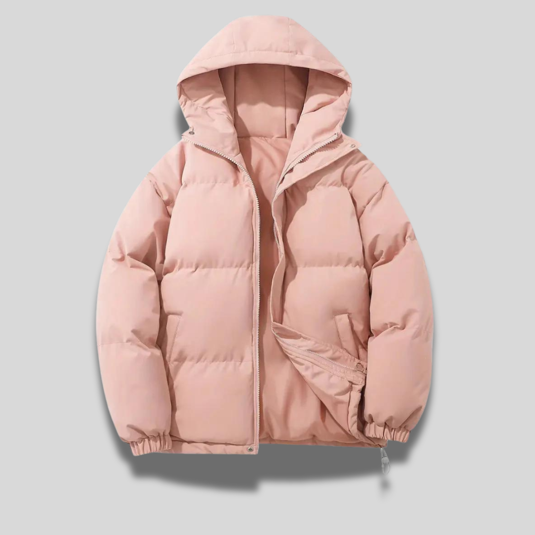 Women's insulated hooded winter coat warm outerwear classic style for cold weather everyday wear