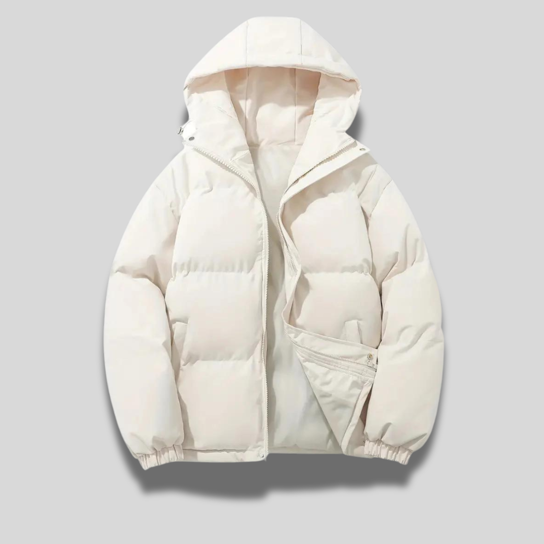 Women's insulated hooded winter coat warm outerwear classic style cold weather essential