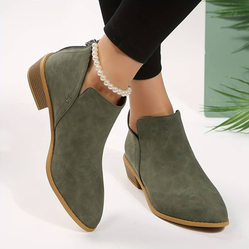 Women's high-top structured boots minimalist silhouette versatile urban outdoor all-season wear