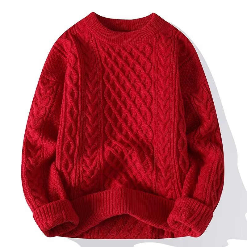 Women's spring textured crewneck sweater in casual lightweight knit for effortless everyday layering
