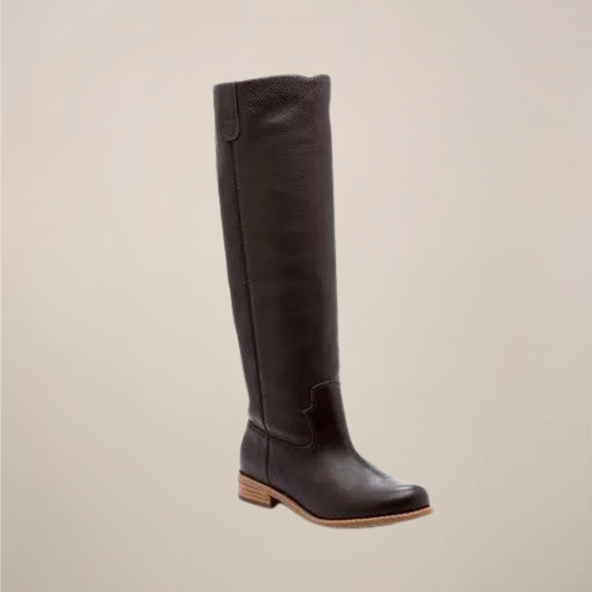 Women's black knee-high boots low heel rounded toe classic tall sleek silhouette effortless comfort