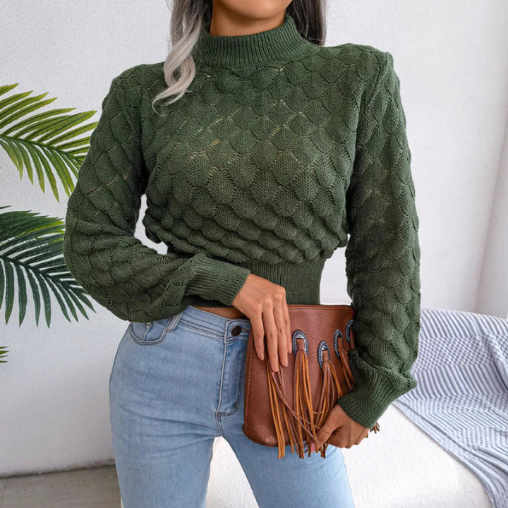 Women's Bronwine cozy turtleneck sweater relaxed fit soft warm knit sustainable fabric winter wear