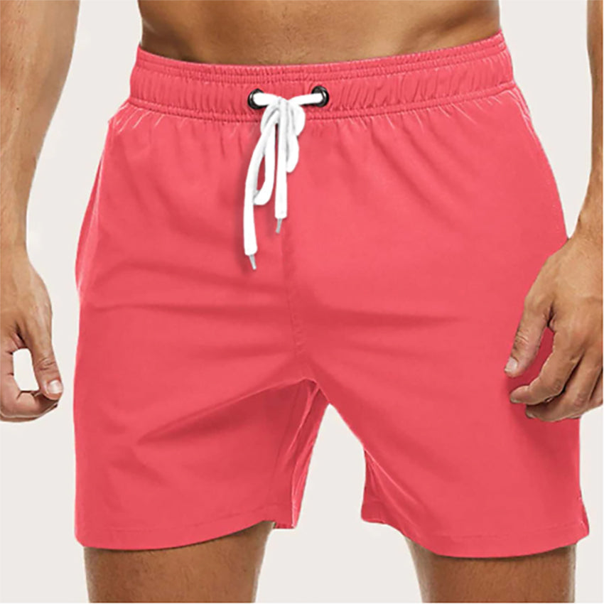 Max men's swim trunks quick-dry elastic drawstring waistband beach poolside comfort fit