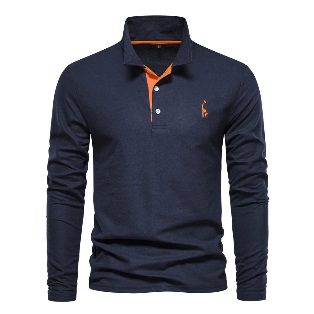 Gregory men's slim fit long sleeve shirt tailored silhouette polished smart casual office look