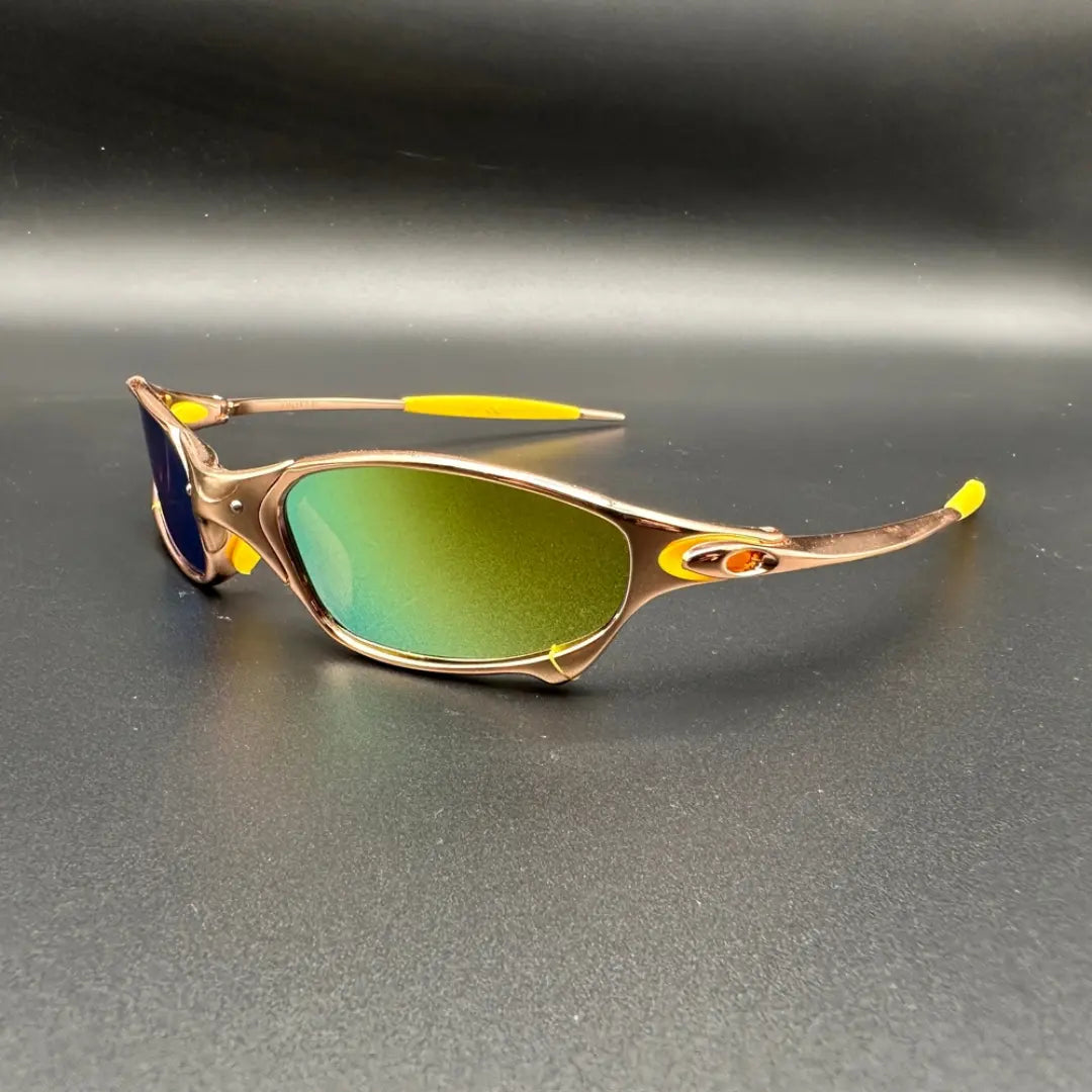 Xavier polarized sunglasses gold-coated alloy frame gradient lenses outdoor sport aviator style